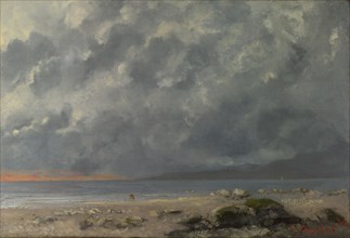 Beach Scene. Artist: Courbet, Gustave (1819-1877)