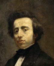 Portrait of Frédéric Chopin. Artist: Couture, Thomas (1815-1879)