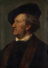 Portrait of the composer Richard Wagner (1813-1883). Artist: Lenbach, Franz, von (1836-1904)