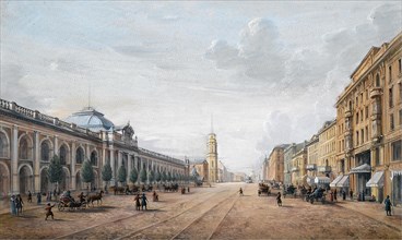 View of the Nevsky Prospekt in Saint Petersburg. Artist: Anonymous