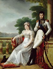 Jérôme Bonaparte and Catharina of Württemberg as King and Queen of Westphalia. Artist: Kinson, François-Joseph (1770-1839)