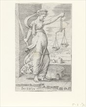 Justitia (Justice). Artist: Massys, Cornelis (1510-1556)