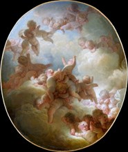 The Swarm of Cupids. Artist: Fragonard, Jean Honoré (1732-1806)