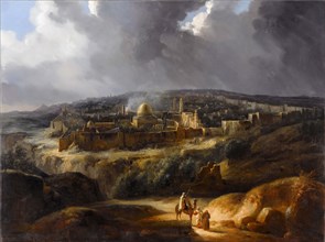 Jerusalem seen from Mount Josaphat. Artist: Forbin, Auguste de (1777-1841)