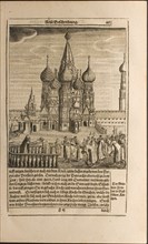 Moscow (Illustration from Travels to the Great Duke of Muscovy and the King of Persia by Adam Olea Artist: Rothgiesser, Christian Lorenzen (?-1659)