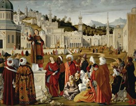 Carpaccio, La prédication de saint Etienne à Jérusalem