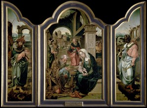 The Adoration of the Magi. Artist: Coecke van Aelst, Pieter, the Elder (1502-1550)