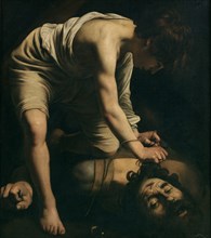 David with the Head of Goliath. Artist: Caravaggio, Michelangelo (1571-1610)