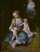 Virgin and child with John the Baptist as a Boy. Artist: Correggio (1489-1534)