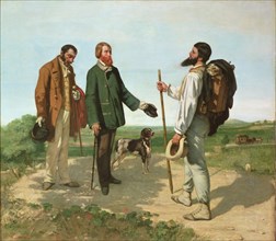 Bonjour, Monsieur Courbet. Artist: Courbet, Gustave (1819-1877)