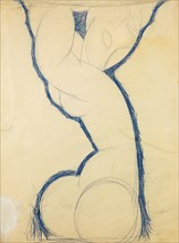 Caryatid. Artist: Modigliani, Amedeo (1884-1920)