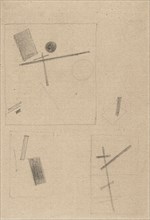 Suprematist Drawing. Artist: Malevich, Kasimir Severinovich (1878-1935)
