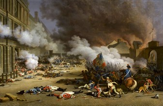 The insurrection of the 10 August 1792. Artist: Bertaux, Jacques (1745-1818)