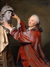 Portrait of Louis-Claude Vassé. Artist: Aubry, Etienne (1745-1781)