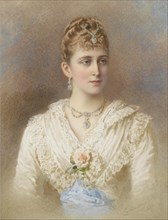 Portrait of Grand Duchess Elizaveta Fyodorovna (1864?1918). Artist: Alexandrovsky, Stepan Fyodorovich (1843-1906)