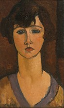 Portrait of Élisabeth Fuss-Amoré. Artist: Modigliani, Amedeo (1884-1920)