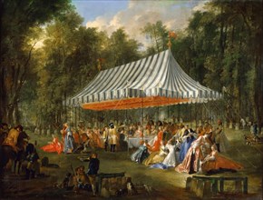 Celebration give by le Prince Louis François de Conti in honour of Charles William Ferdinand, Heredi Artist: Ollivier, Michel Barthélemy (1712-1784)