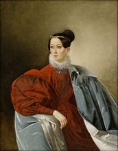 Portrait of Countess Yelizaveta Ivanovna Kropotkina (1803-1836), née Dorokhova. Artist: Anonymous