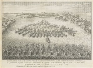 The naval Battle of Gangut on July 27, 1714. Artist: Larmessin, Nicolas de, II (1684-1755)