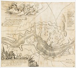 Map of the Battle at Narva. Artist: Anonymous master