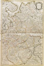 Map of Muscovy. Artist: Price, Charles (active Early 18th cen.)