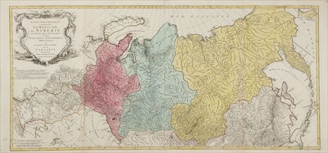 Map of the Russian Empire. Artist: Lotter, Tobias Conrad (1717-1777)