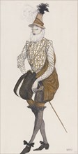 Costume design for the ballet Sleeping Beauty by P. Tchaikovsky. Artist: Bakst, Léon (1866-1924)