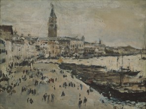 The Schiavoni quay in Venice. Artist: Serov, Valentin Alexandrovich (1865-1911)
