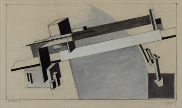Bridge I. Artist: Lissitzky, El (1890-1941)