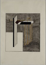Proun 4B. Artist: Lissitzky, El (1890-1941)