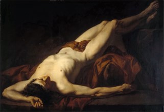 Male Nude (Hector). Artist: David, Jacques Louis (1748-1825)