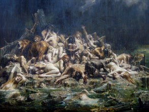 The Deluge. Artist: Comerre, Léon-François (1850-1916)
