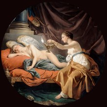 Psyche Surprising Sleeping Cupid. Artist: Lagrenée, Louis-Jean-François (1725-1805)