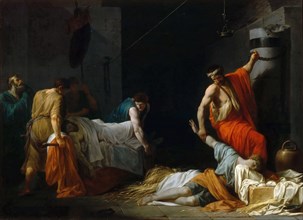 The Funeral of Miltiades. Artist: Peyron, Jean-François-Pierre (1744-1814)
