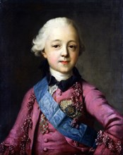 Portrait of Grand Duke Pavel Petrovich (1754-1801). Artist: Erichsen, Vigilius (1722-1782)