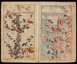 The Battle of Keresztes in 1596 (From Manuscript Mehmed III's Campaign in Hungary. Artist: Turkish master