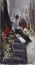 In the Painter's Studio. Artist: Korovin, Konstantin Alexeyevich (1861-1939)