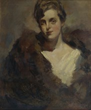 Portrait of the Opera singer Vera Dorofeyeva. Artist: Korovin, Konstantin Alexeyevich (1861-1939)