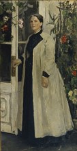 Portrait of Olga Pavlovna Orlova (1838-1926). Artist: Korovin, Konstantin Alexeyevich (1861-1939)