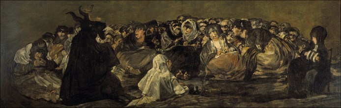 Witches' Sabbath or The Great He-Goat. Artist: Goya, Francisco, de (1746-1828)