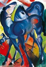 The Blue Foals. Artist: Marc, Franz (1880-1916)