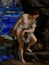 David with the Head of Goliath. Artist: Gentileschi, Orazio (1563-1638)