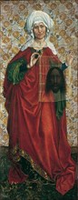 The Flémalle Panels: Saint Veronica. Artist: Campin, Robert (ca. 1375-1444)