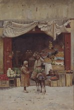 Fruit shop. Artist: Sommer, Richard Karl (1866-1939)
