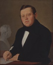 Portrait of the author Mikhail Zagoskin (1789-1852). Artist: Tropinin, Vasili Andreyevich (1776-1857)