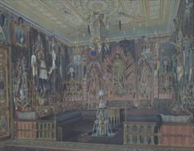 The Asiatic (Turkish) room in the Great Palais in Tsarskoye Selo. Artist: Premazzi, Ludwig (Luigi) (1814-1891)