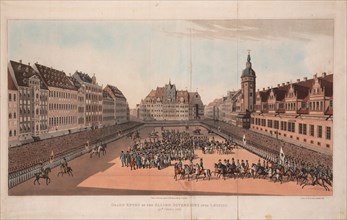 The Entry of the Allied Sovereigns into Leipzig on 19 October 1813. Artist: Anonymous, 19th century