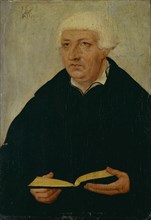 Portrait of Johannes Bugenhagen (1485-1558). Artist: Cranach, Lucas, the Elder (1472-1553)