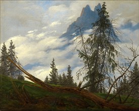 Mountain Peak with Drifting Clouds. Artist: Friedrich, Caspar David (1774-1840)
