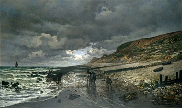 La Pointe de la Hève at Low Tide. Artist: Monet, Claude (1840-1926)